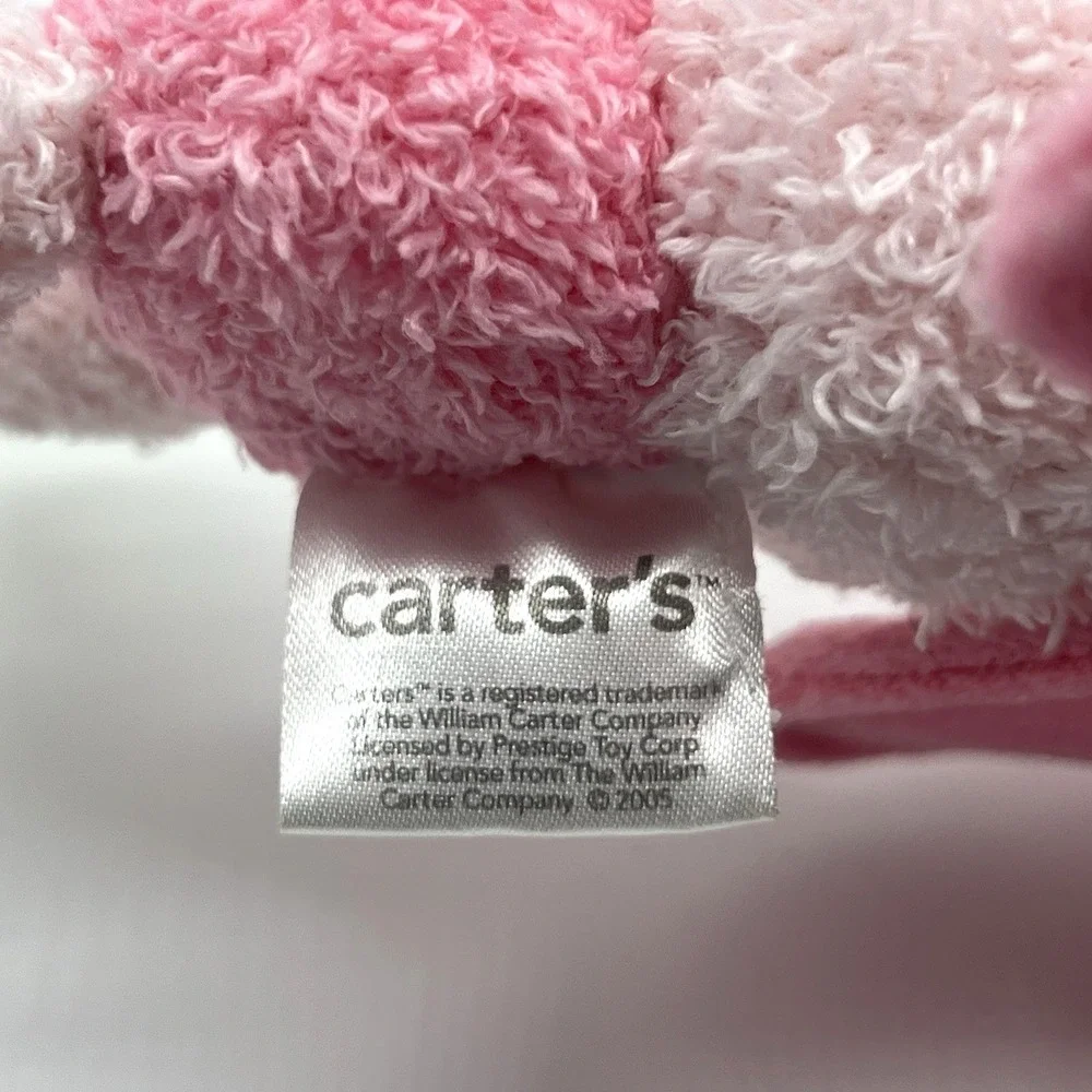 Carter's Fluffy Friends Musical‎ Pink Butterfly Light Up Cheeks Crinkle Wings